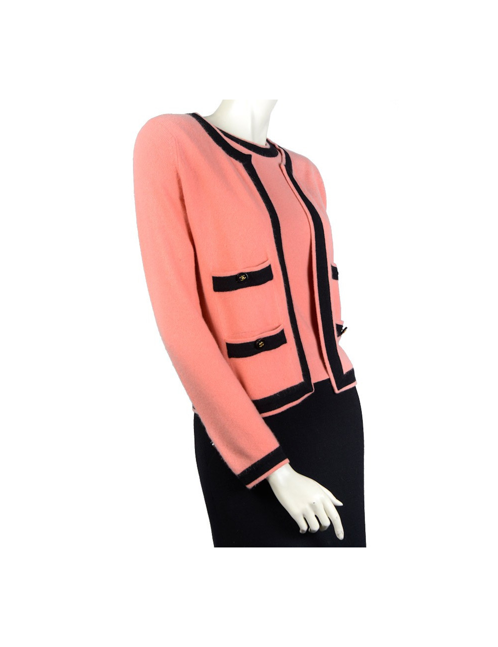 Twin set CHANEL en cachemire