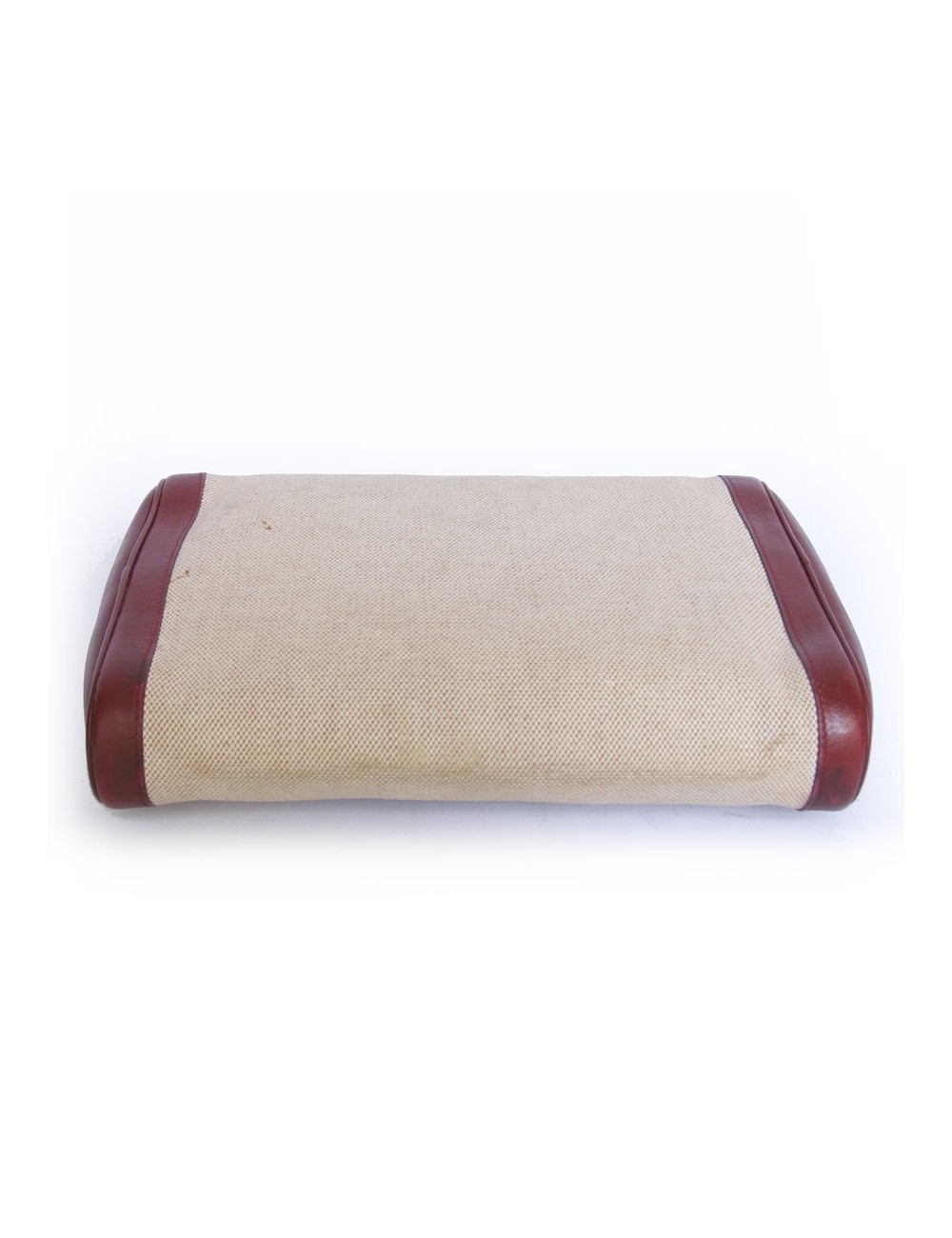 Trousse de toilette HERMES toile et cuir 