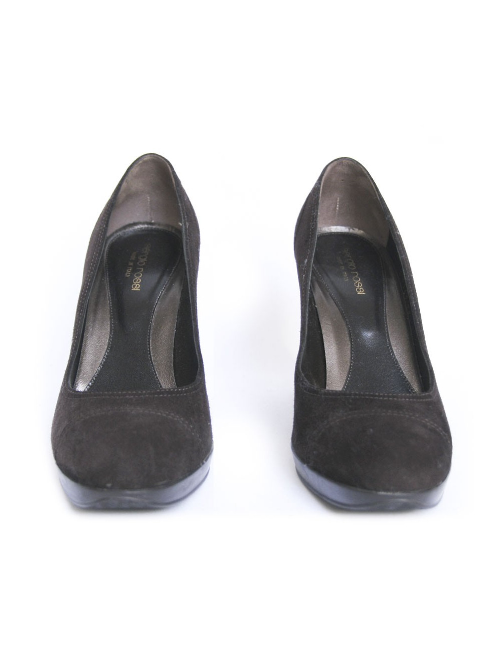 Eescarpins SERGIO ROSSI  t 39 veau velours marron