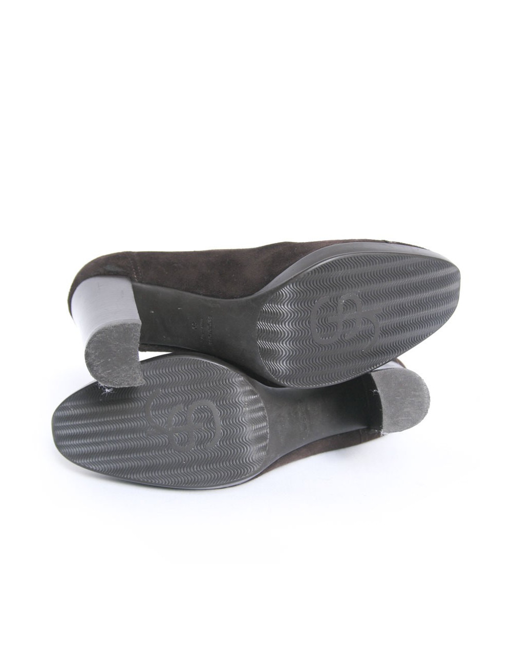 Eescarpins SERGIO ROSSI  t 39 veau velours marron