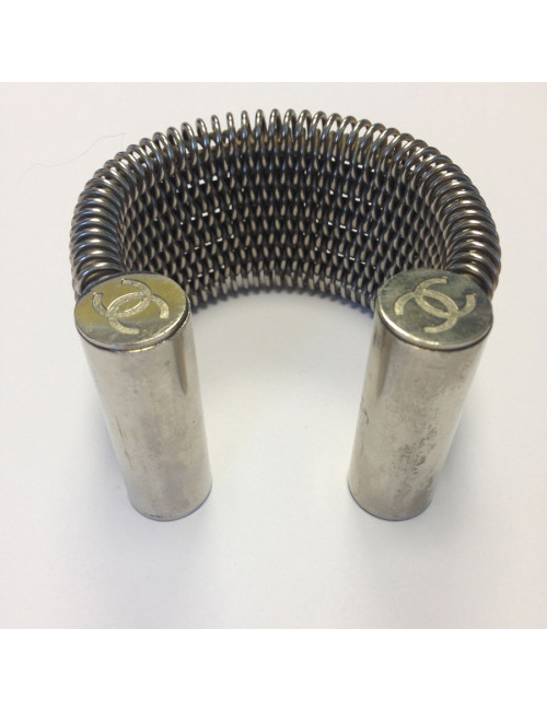 Manchette CHANEL acier tressé