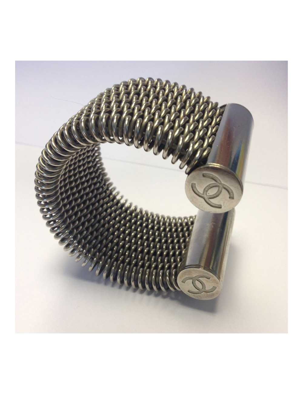 Manchette CHANEL acier tressé