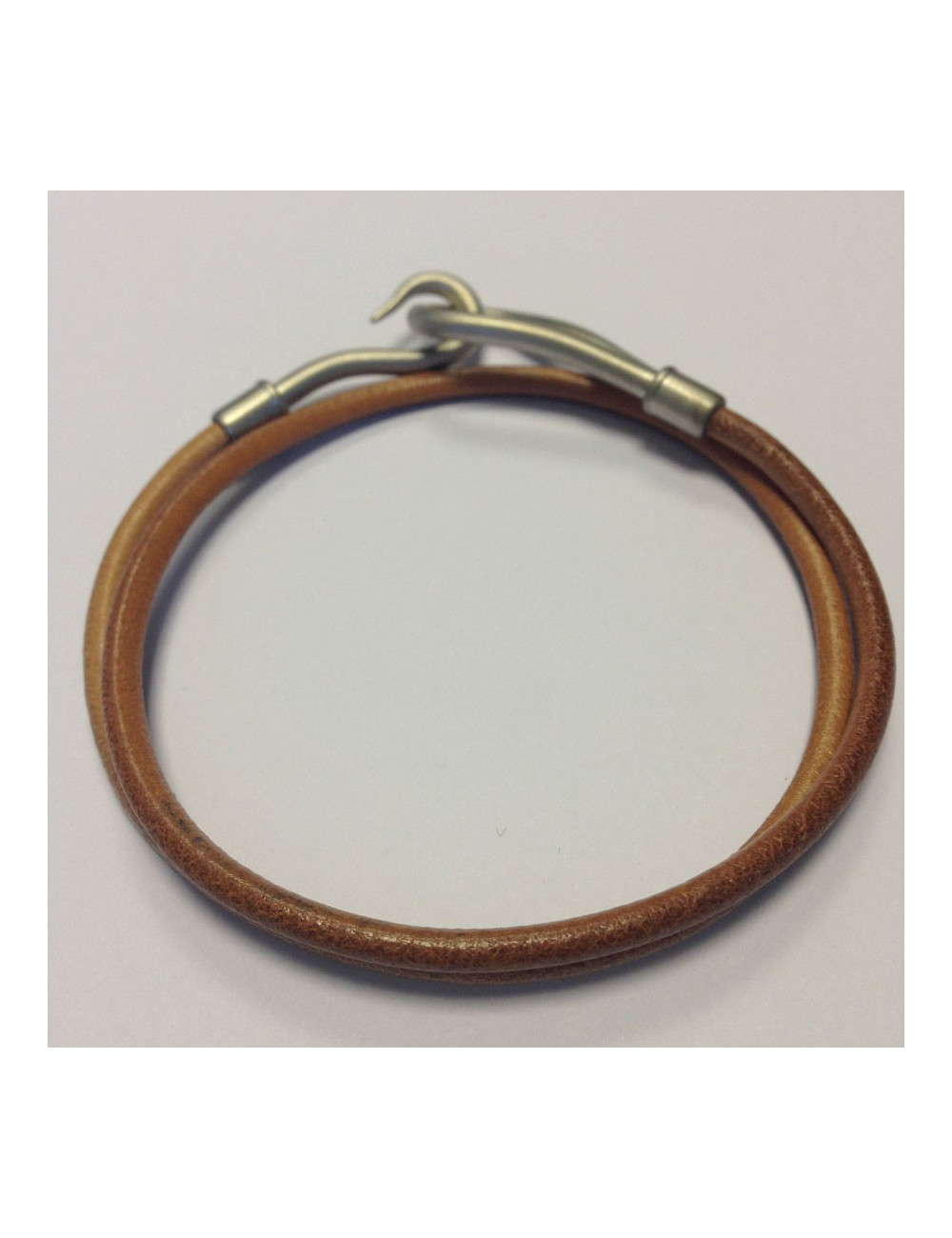 Collier modèle jumbo HERMES lien cuir 