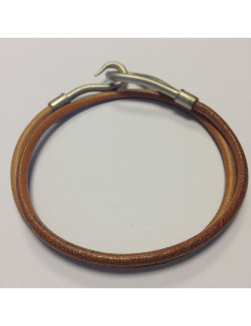 Collier modèle jumbo HERMES lien cuir 