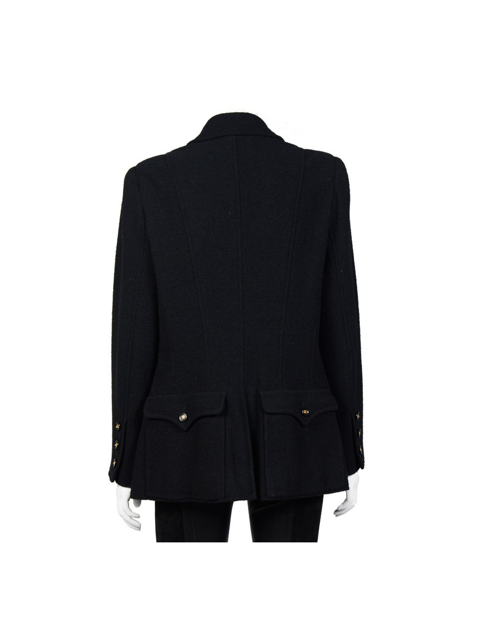 Veste CHANEL vintage laine noire