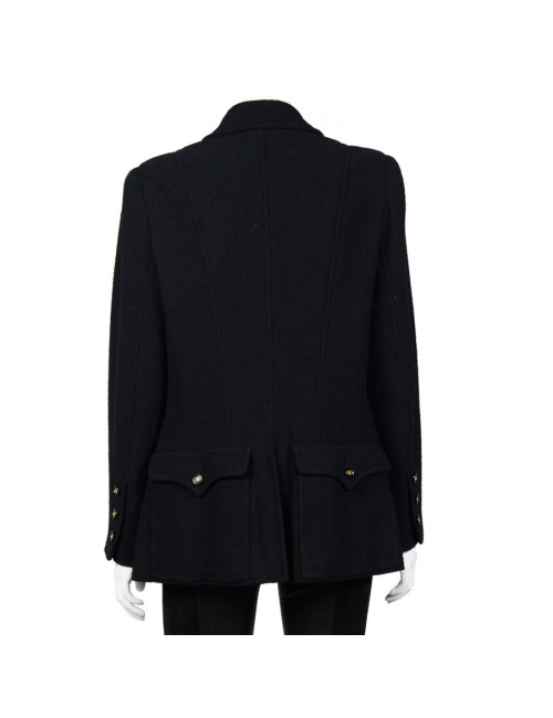 Veste CHANEL vintage laine noire