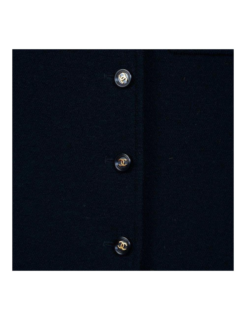 Veste CHANEL vintage laine noire