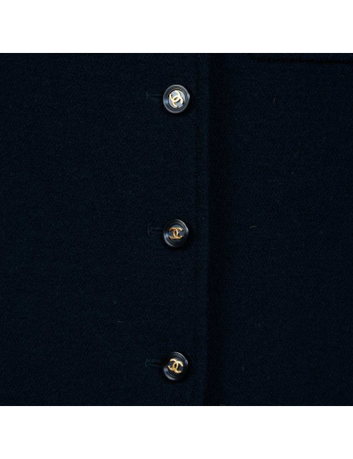 Veste CHANEL vintage laine noire