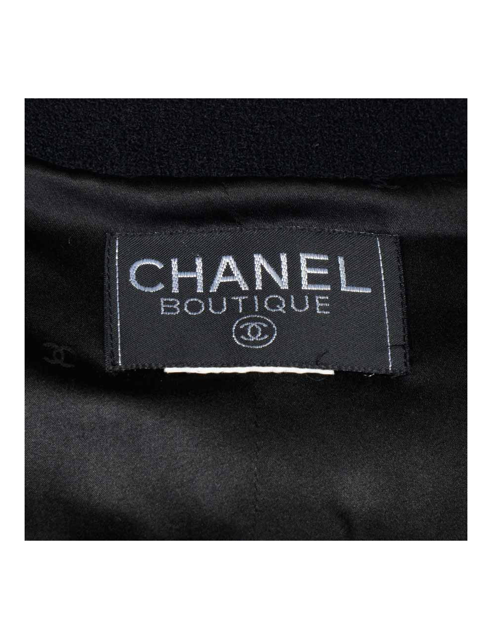 Veste CHANEL vintage laine noire