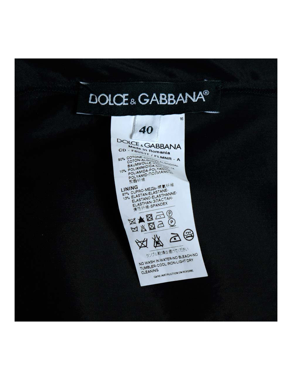 Robe de cocktail DOLCE & GABBANA T40 it dentelle noire 