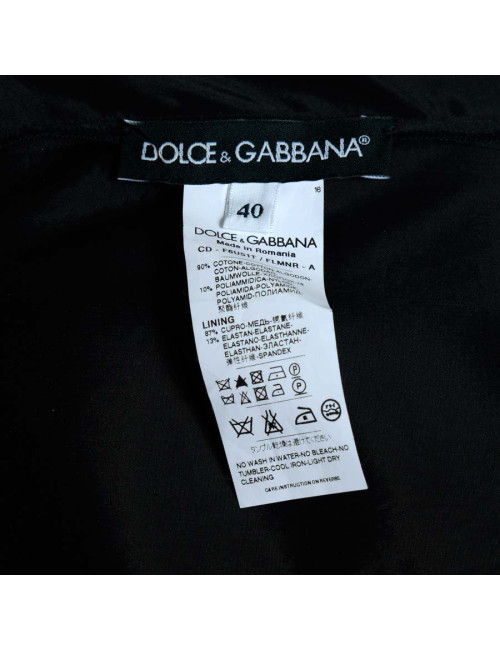 Robe de cocktail DOLCE & GABBANA t 40 it dentelle noire 