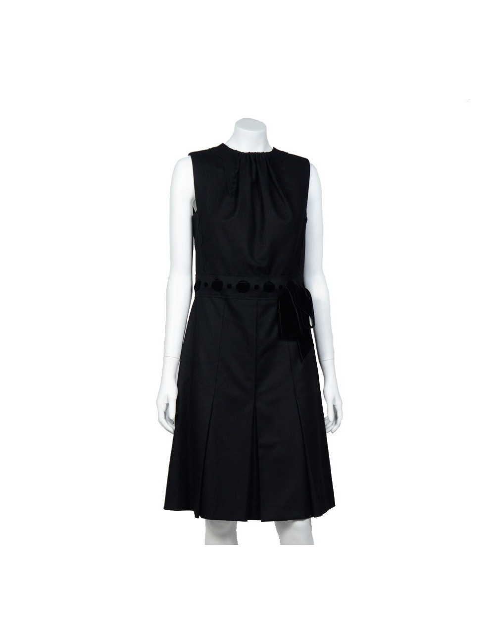 Robe YVES SAINT LAURENT T38 grise stretch