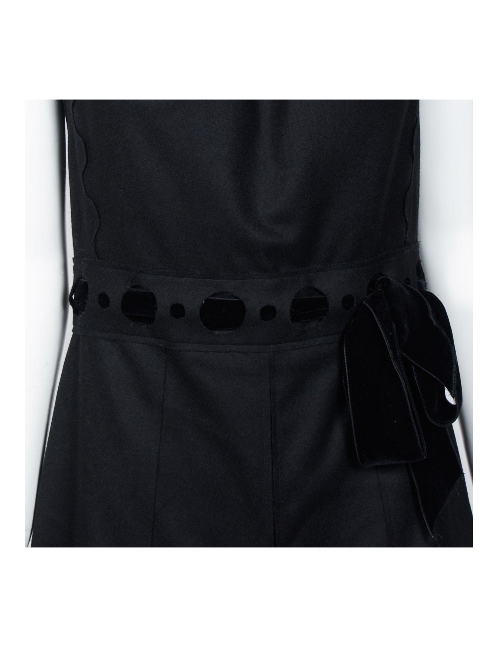 Robe YVES SAINT LAURENT T38 grise stretch