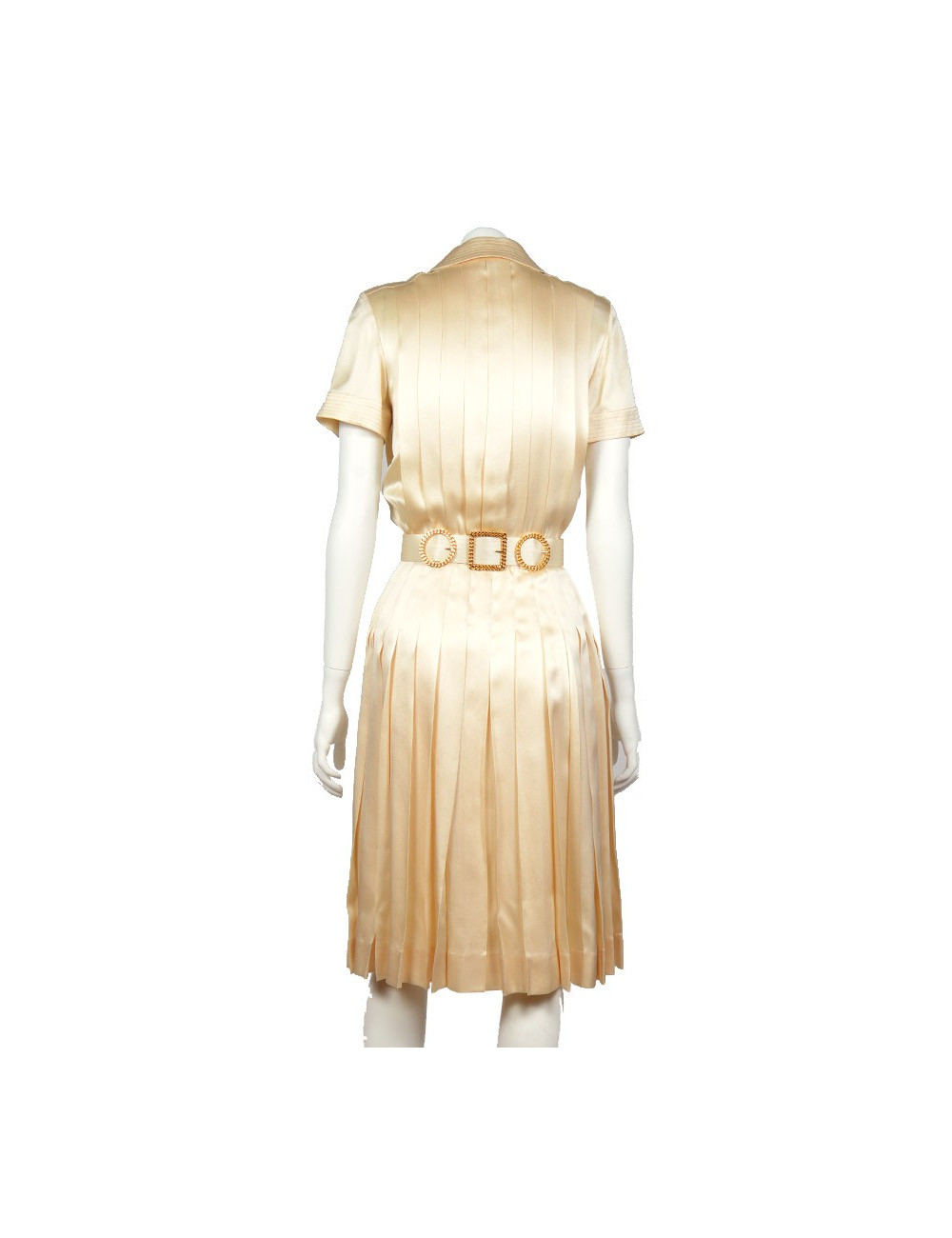 Robe CHANEL en soie naturelle t36