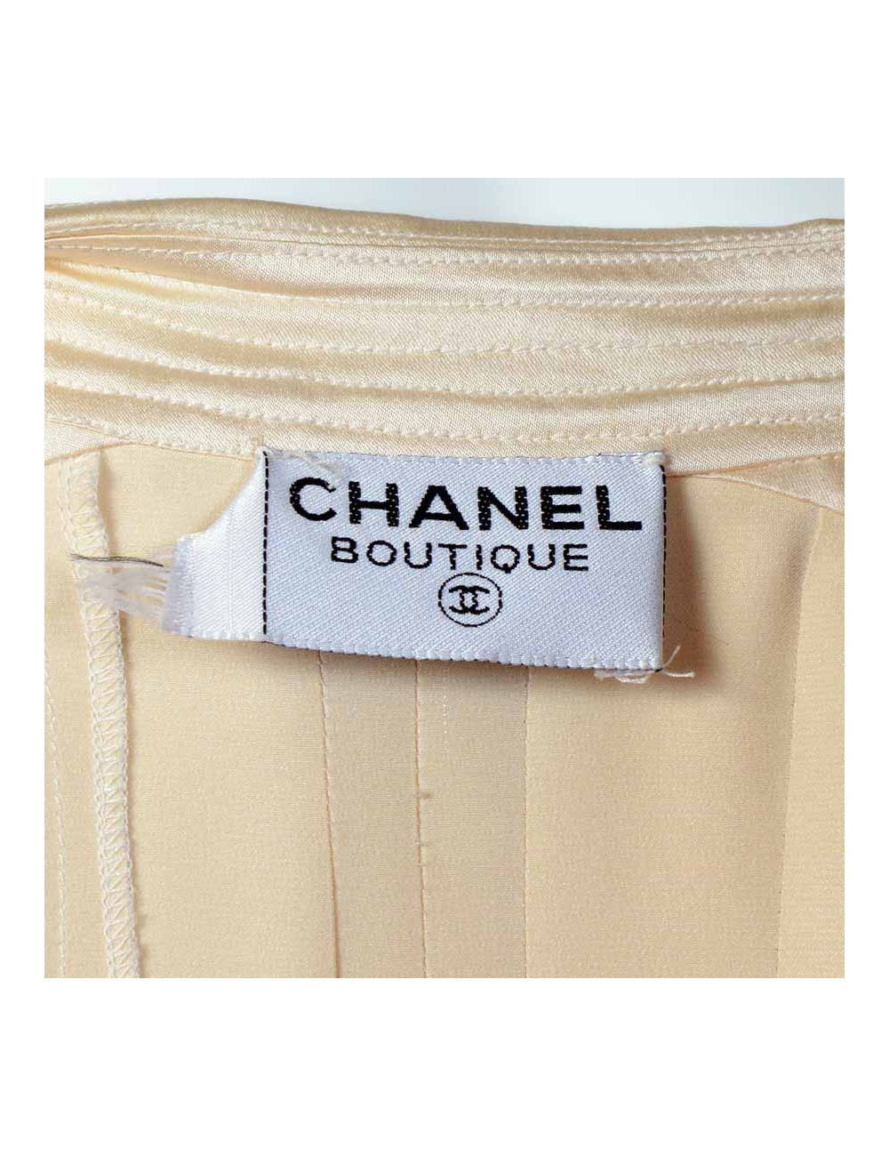 Robe CHANEL en soie naturelle t36