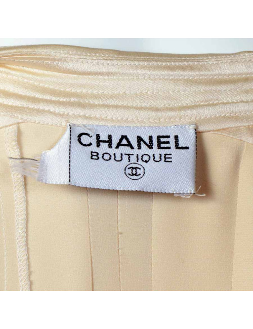 Robe CHANEL en soie naturelle t36