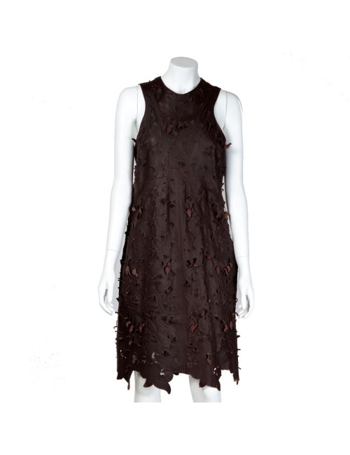 Robe CARVEN T38 cuir 