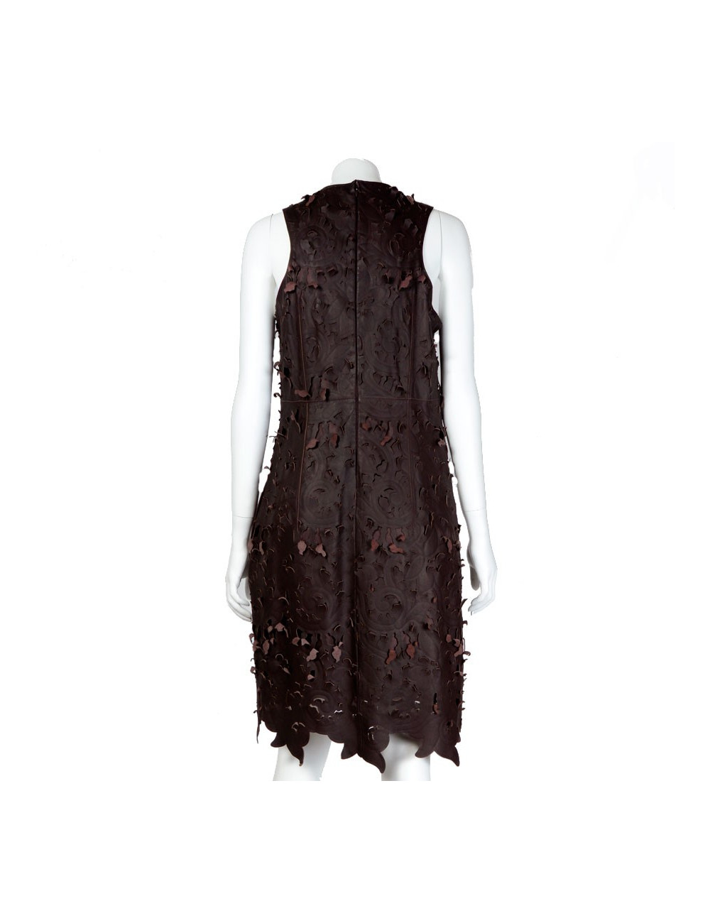 Robe CARVEN T38 cuir 