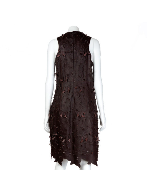 Robe CARVEN T38 cuir 