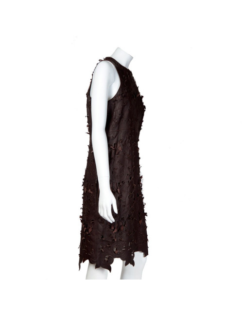 Robe CARVEN T38 cuir 