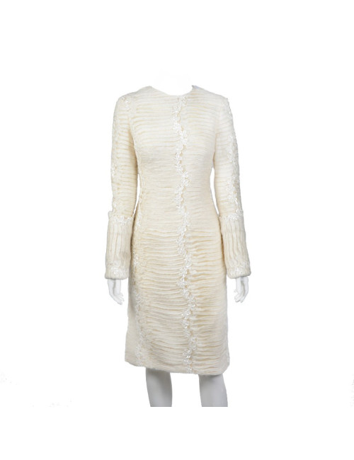 Robe HERVE LEGER COUTURE t 38 beige