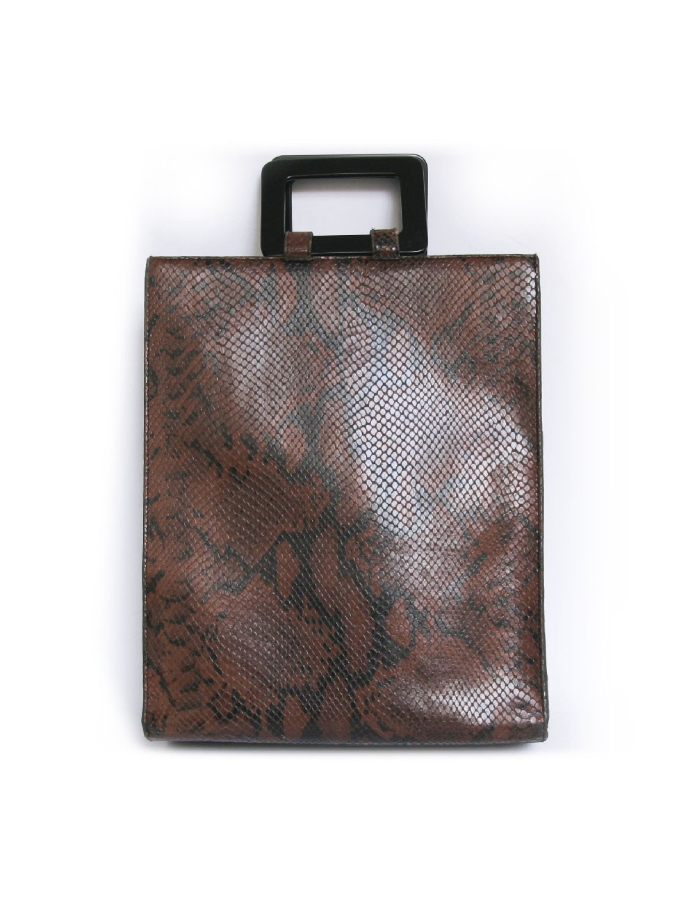 sac YVES SAINT LAURENT python marron