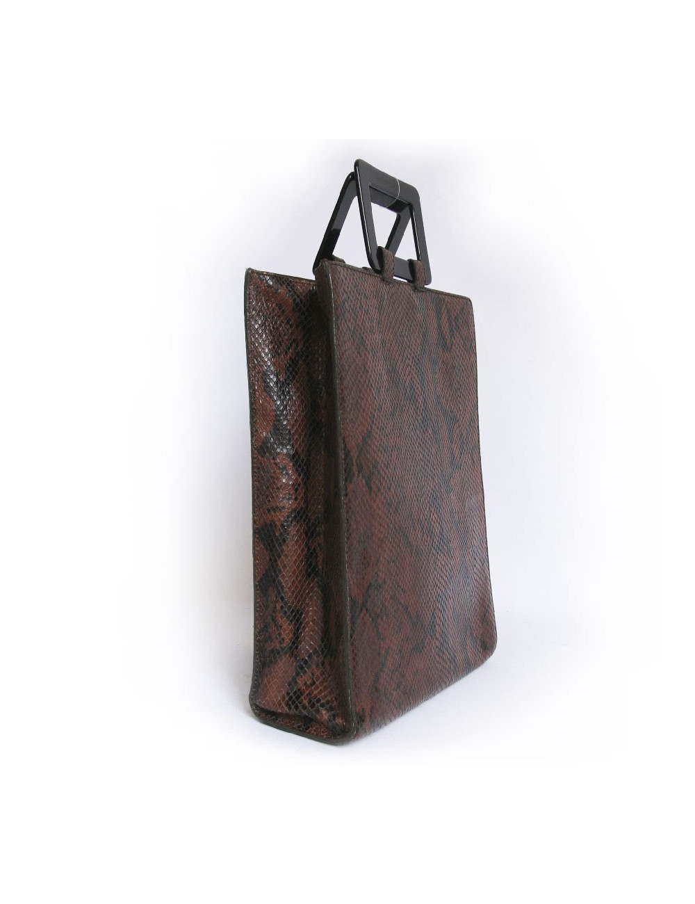 sac YVES SAINT LAURENT python marron