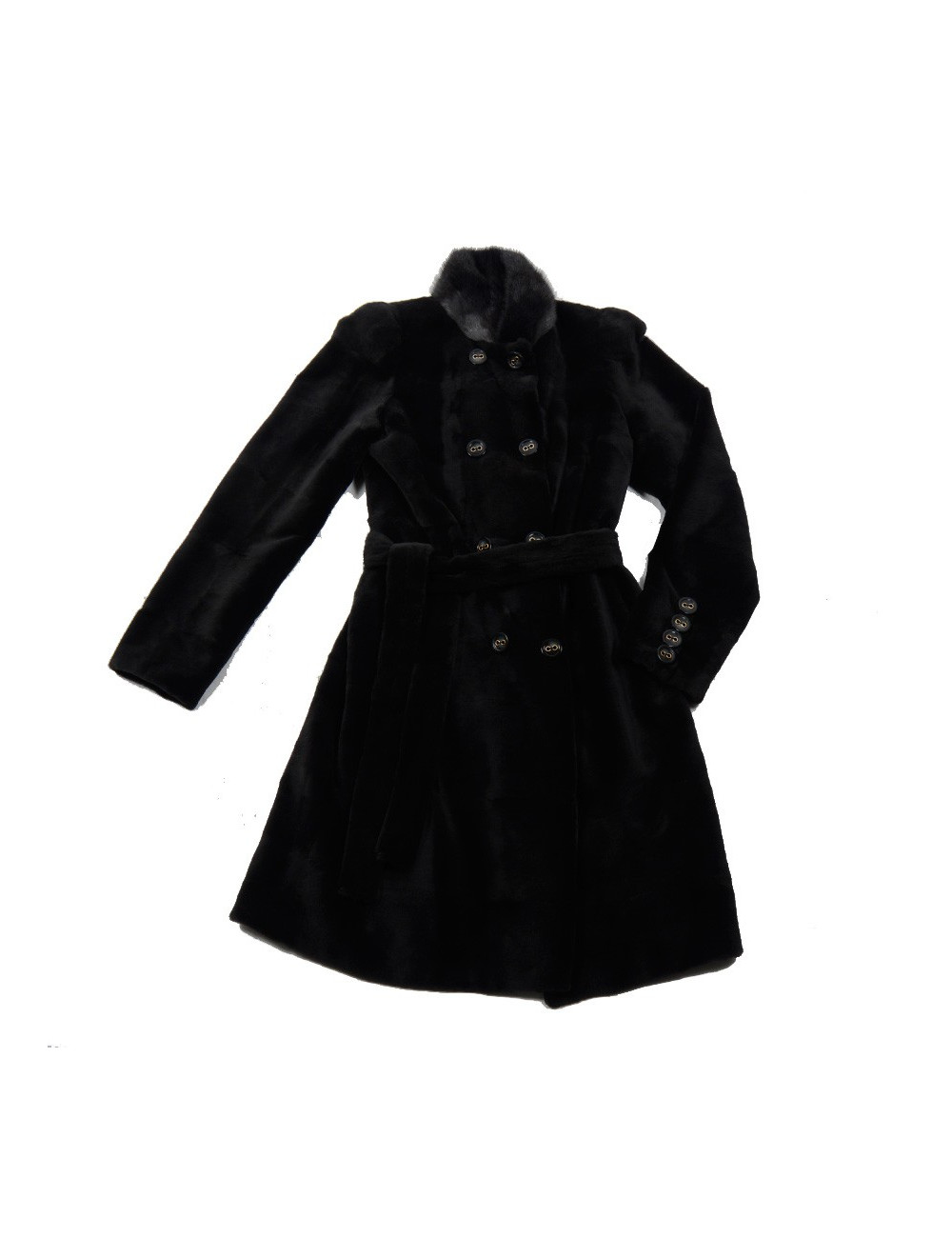 Manteau en vison rasé anonyme