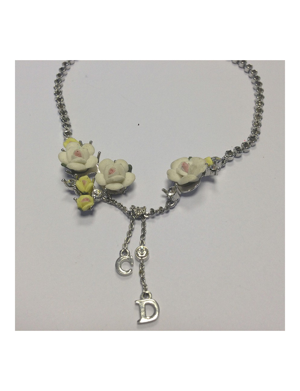 Coller DIOR roses en résine 