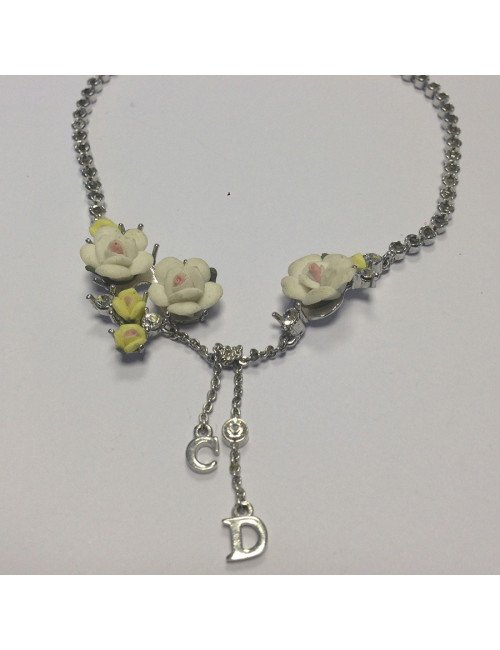 Coller DIOR roses en résine 