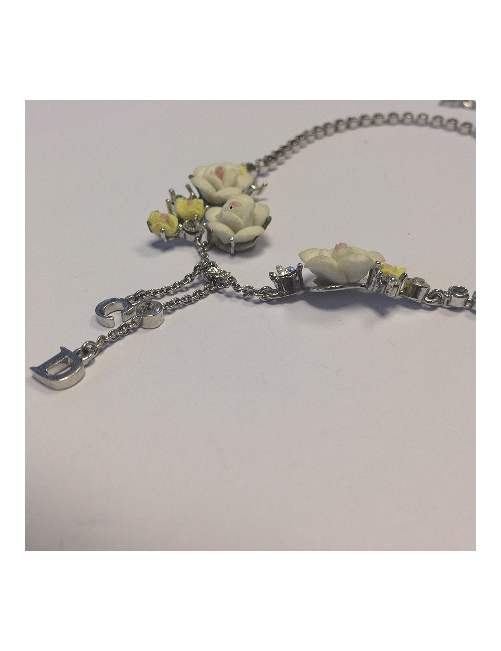 Coller DIOR roses en résine 