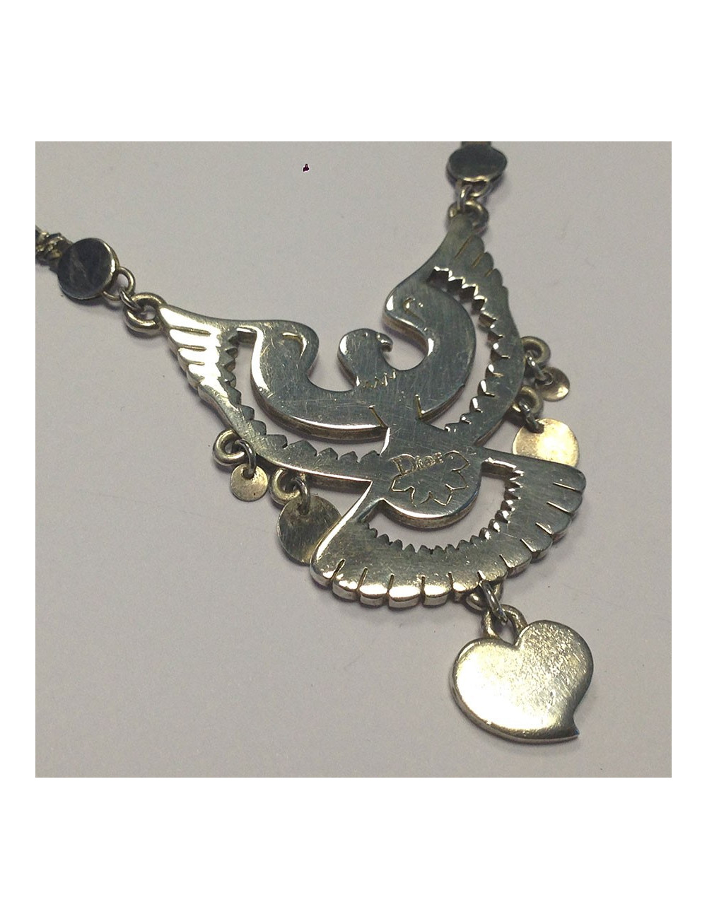 Collier "Aigle" DIOR en argent massif