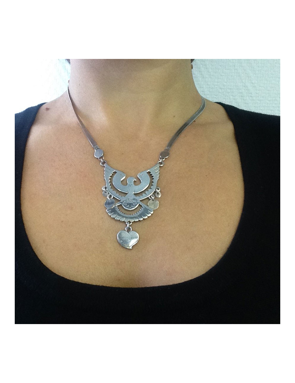 Collier "Aigle" DIOR en argent massif