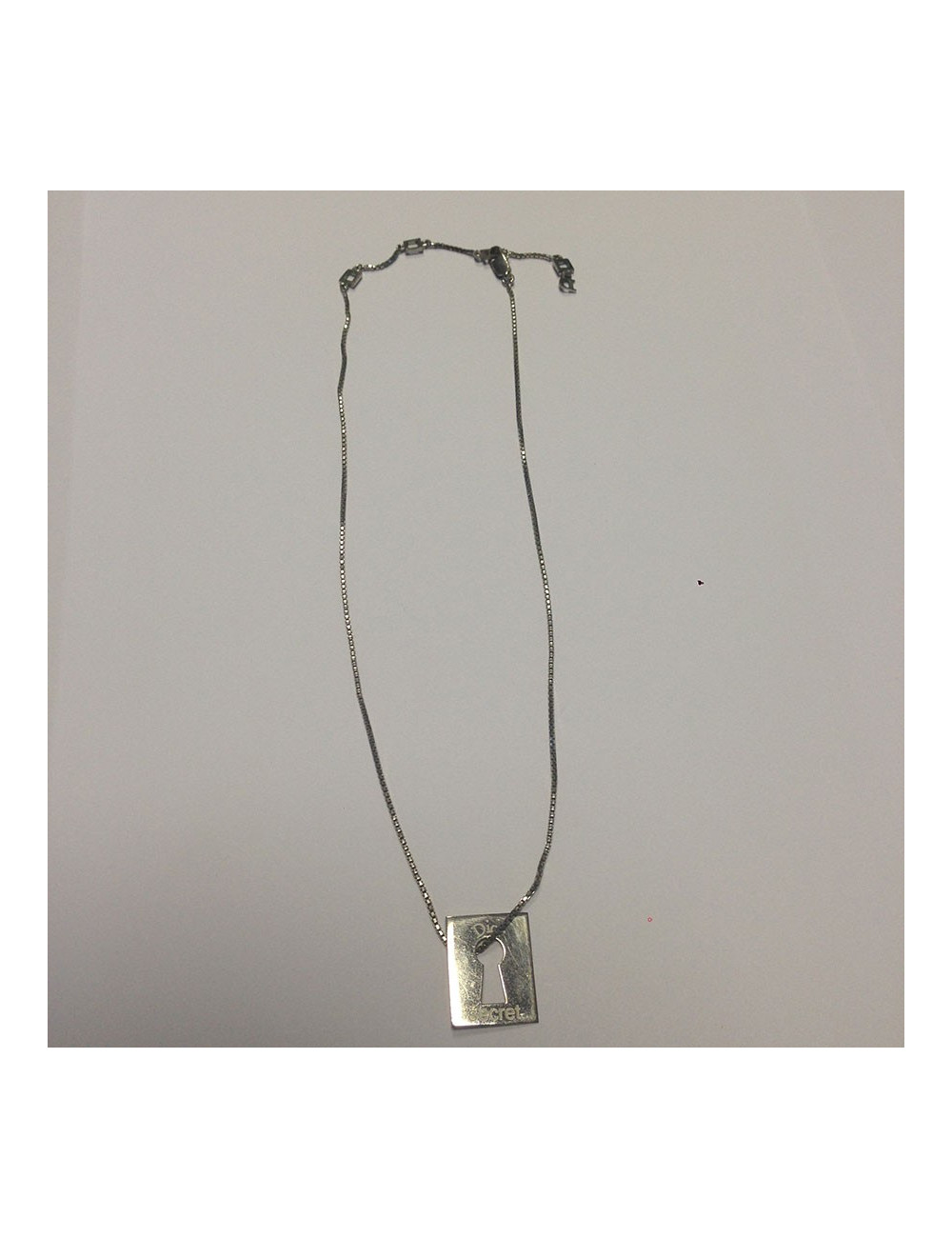 Collier "Secret" DIOR palladié