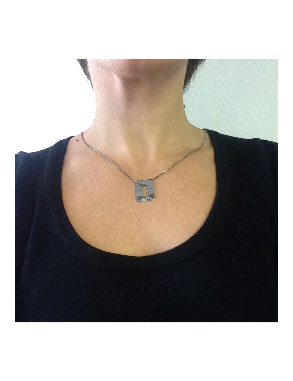 Collier "Secret" DIOR palladié