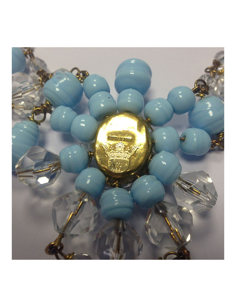 Collier MARGUERITE DE VALOIS bleu 