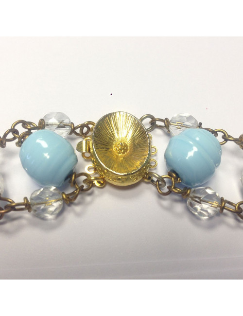 Collier MARGUERITE DE VALOIS bleu 