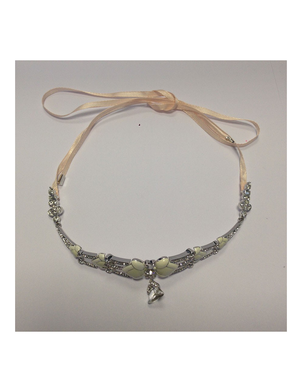 Collier DIOR émaillé et strass