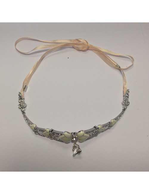 Collier DIOR émaillé et strass