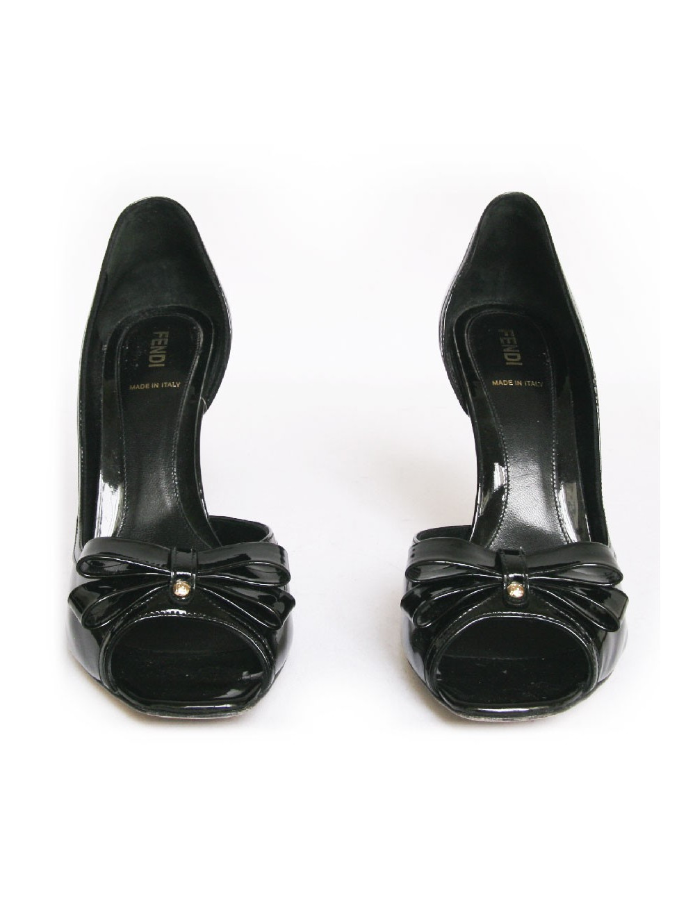 Sandales hautes FENDI T 39 vernies noir