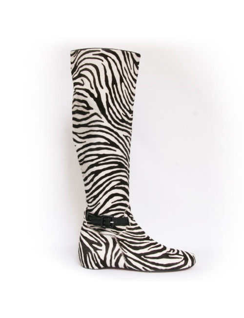 Bottes VALENTINO T 4.5 façon zebre