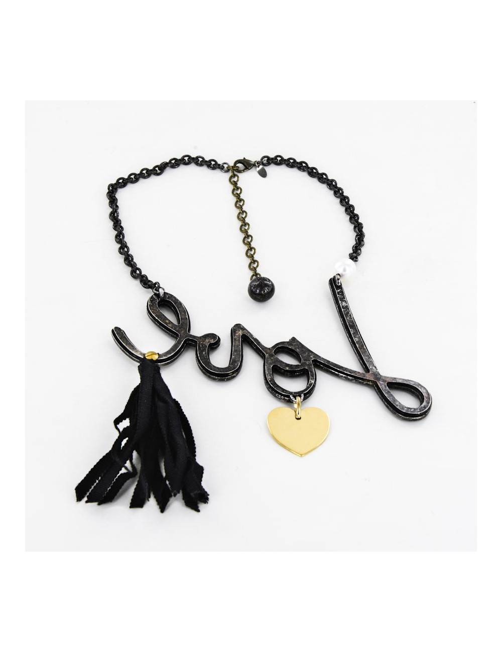 Collier "Love" LANVIN  strass