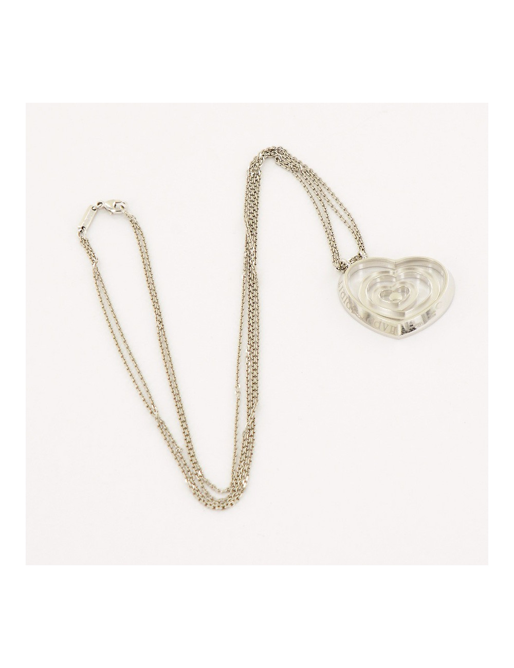 Collier "Happy Spirit" CHOPARD or blanc et diamant