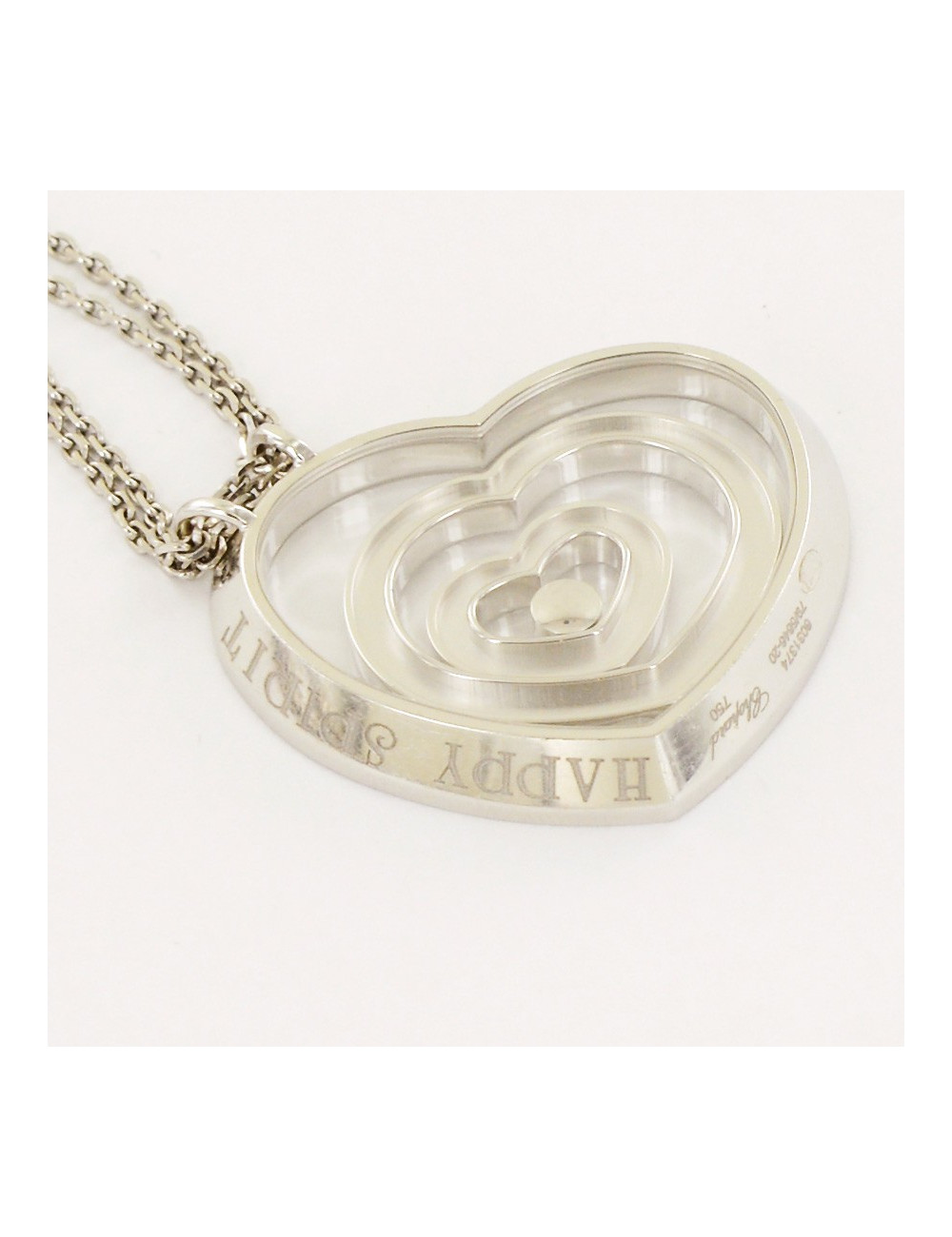 Collier "Happy Spirit" CHOPARD or blanc et diamant