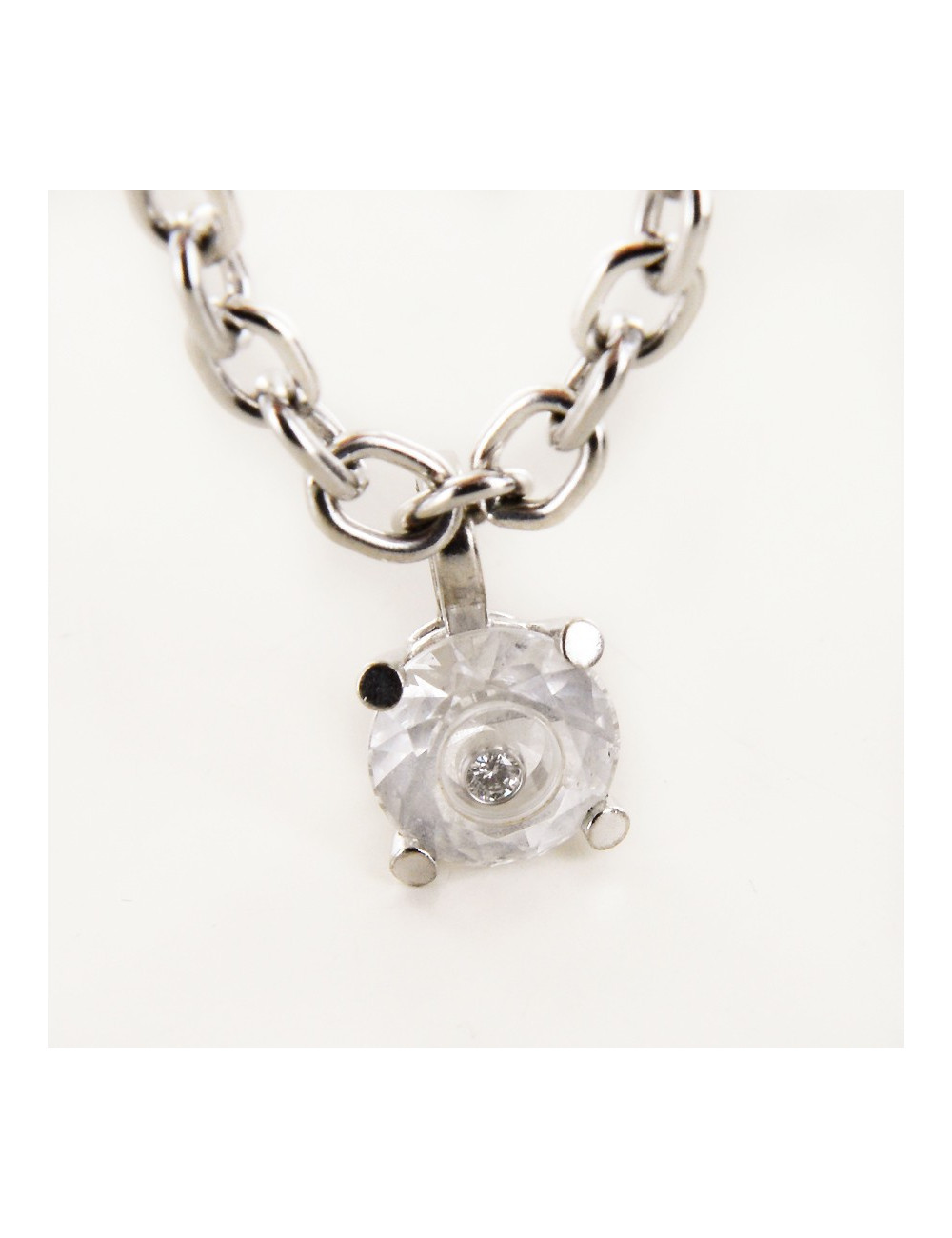 Bracelet "Happy Spirit" CHOPARD or blanc et diamant