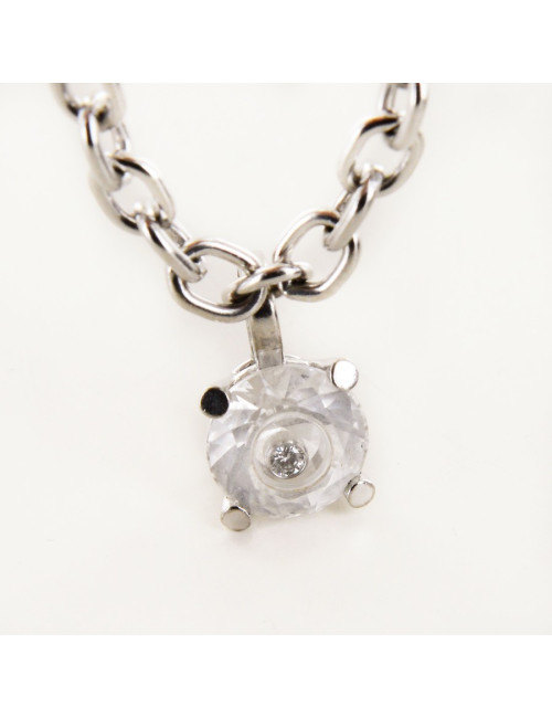 Bracelet "Happy Spirit" CHOPARD or blanc et diamant