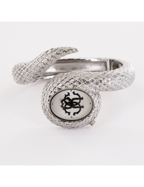 Montre Roberto Cavalli acier serpent