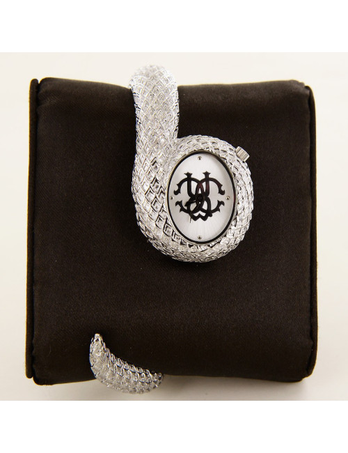 Montre Roberto Cavalli acier serpent