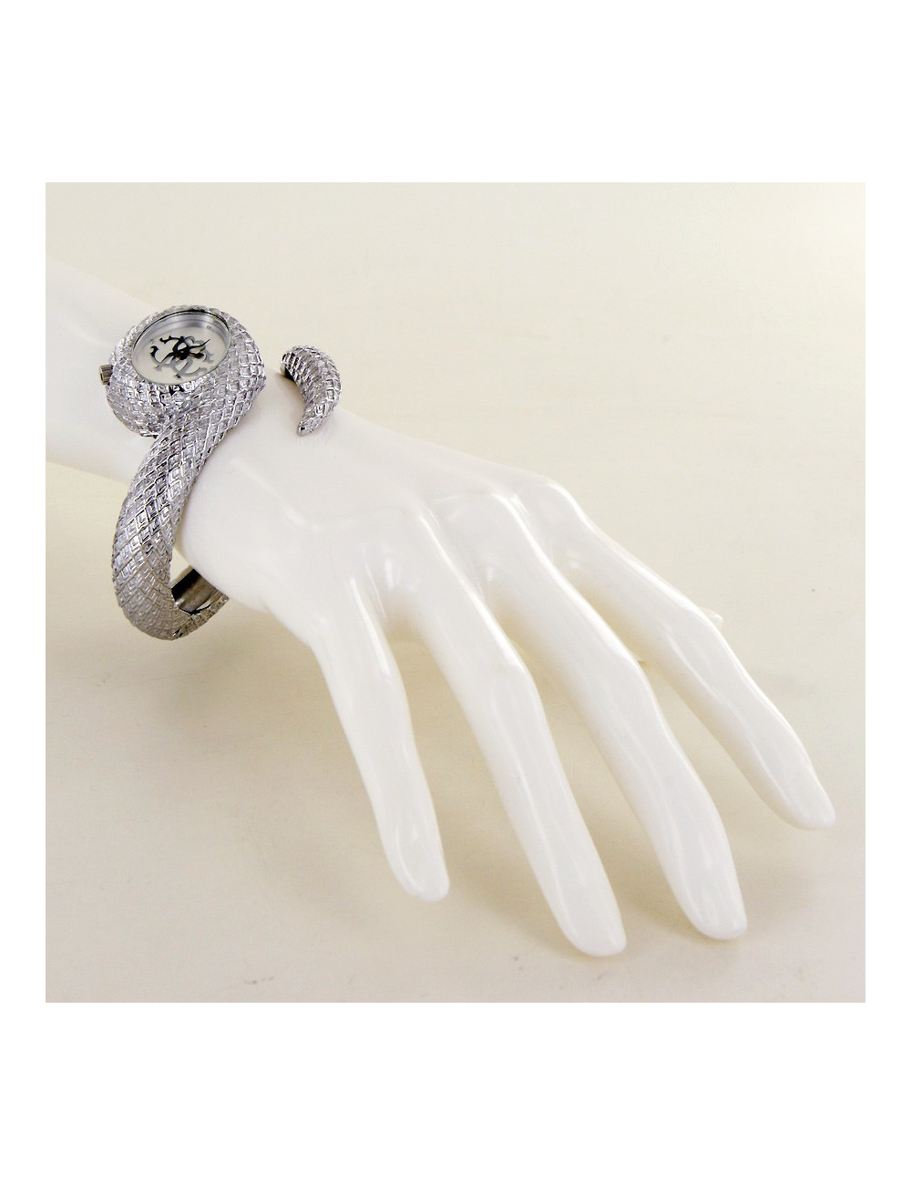 Montre Roberto Cavalli acier serpent