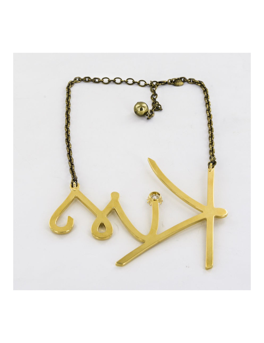 Collier "Kiss" LANVIN doré